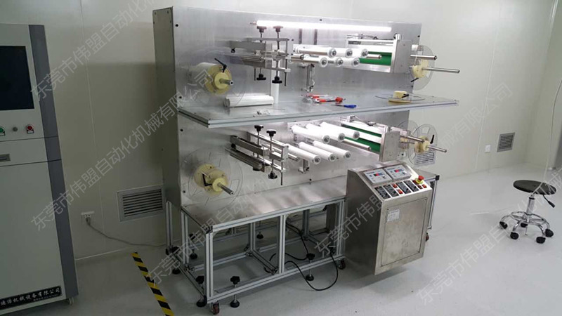 靜電卷材除塵機，光學模組卷料除塵機，光學模組卷料清潔機